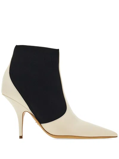 Ferragamo 95mm Ankle Boots In Neutrals