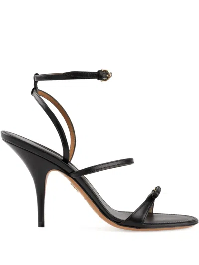 Ferragamo 95mm Bow-detail Sandals In Black