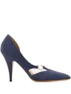 Ferragamo 95mm Gancini Leather Pumps