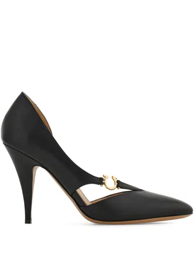 Ferragamo 95mm Gancini Pumps
