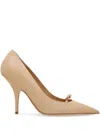 Ferragamo 95mm Mini-bow Pumps In Neutrals