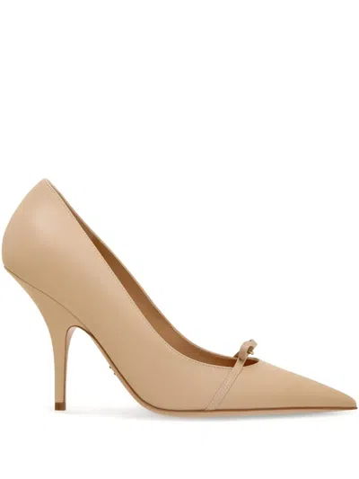 Ferragamo 95mm Mini-bow Pumps In Neutrals