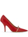 Ferragamo Chic Bow Kitten Heel Pumps In Red