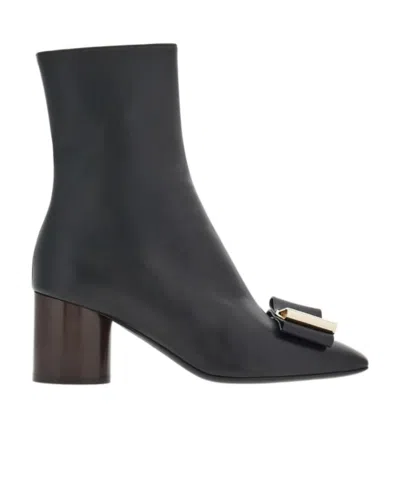 FERRAGAMO A PAIR OF BOW-TIE BOOTS
