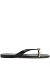 Ferragamo Abibi Bow Detail Flip-flops In Black