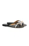Ferragamo Abibi Leather Sandals In Black