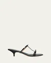 Ferragamo Abili Leather Kitten-heel Sandals
