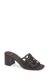 Ferragamo Abili T-strap Sandal In Chocolate