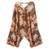 Ferragamo Abstract-patterned Silk Tunic In Multi