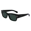 Ferragamo Sf2011s Rectangle-frame Sunglasses In Black