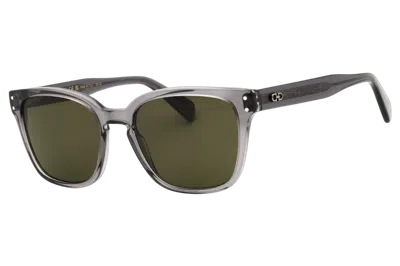 Ferragamo Acetate Rectangle Sunglasses In Green