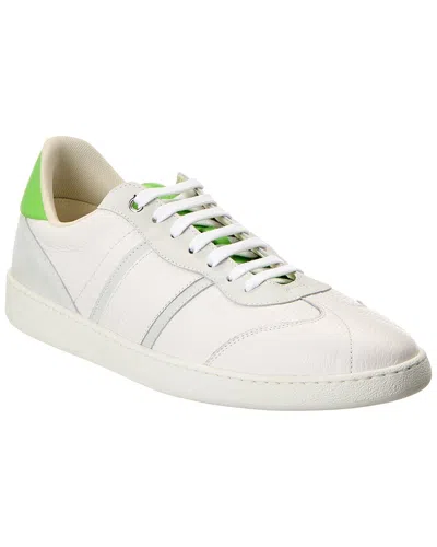 Ferragamo Achille 1 Leather Sneaker In White