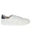 Ferragamo White Low Top Signature Sneakers In White
