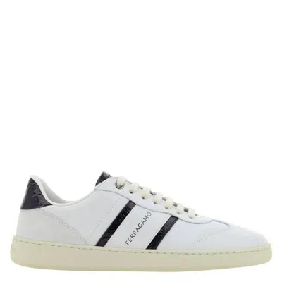 Ferragamo Achille 2 Low-top Sneakers In White
