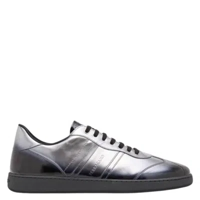 Ferragamo Achille Low-top Sneakers In Gray