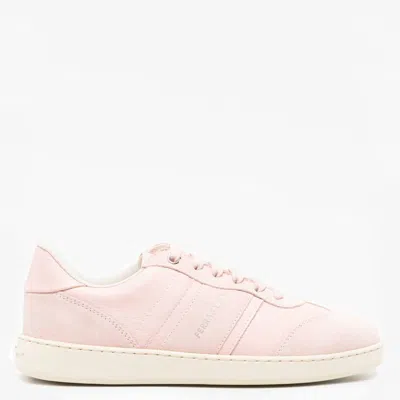 Ferragamo Achille Low-top Sneakers, Size 7 In Pink