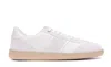 Ferragamo Salvatore  Cream Leather Achille 1' Sneakers Men