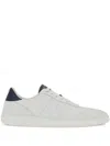 Ferragamo White Low Top Signature Sneakers In White