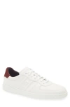 Ferragamo Men White Leather Adam Low-top Sneakers