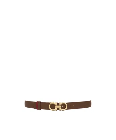 Ferragamo Adjustable And Reversible Gancini Belt