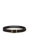 Ferragamo Adjustable Belt In Black