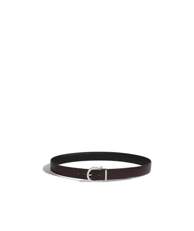 Ferragamo Adjustable Belt In Black