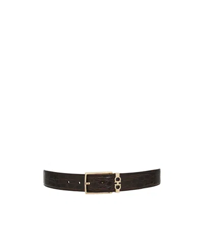 Ferragamo Adjustable Belt In Brown