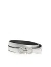 Ferragamo Adjustable  Belt In Silver