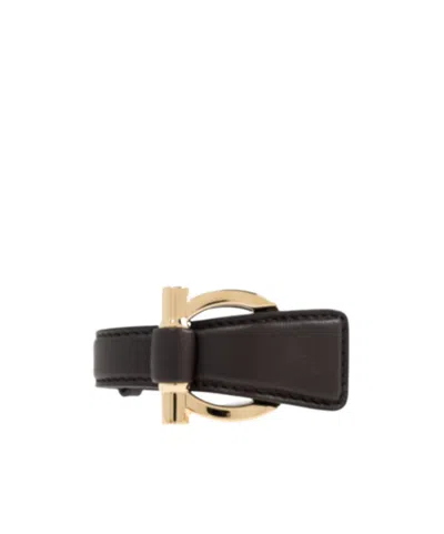 Ferragamo Adjustable Bracelet In Black