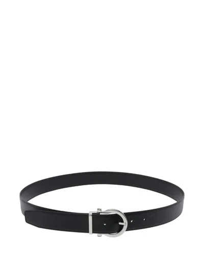 Ferragamo Adjustable Buckle Belt In Brown