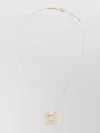 Ferragamo Adjustable Chain Necklace Four Gancini