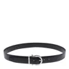 Ferragamo Men Adjustable Double Gancini Belt In Black