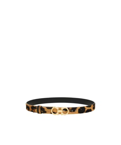 FERRAGAMO ADJUSTABLE GANCINI BELT