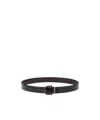 Ferragamo Adjustable Gancini Belt In Black