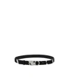 Ferragamo Adjustable Gancini Belt In Black