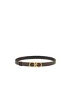 Ferragamo Adjustable Gancini Reversible Belt In Multi