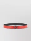 Ferragamo Adjustable Leather Belt Metal Buckle In Pink