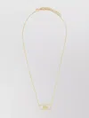 Ferragamo Adjustable Length Chain Necklace In Gold