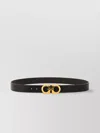 Ferragamo Gancini Belt With Textured Finish