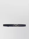 Ferragamo Adjustable Length Reversible Leather Belt In Black