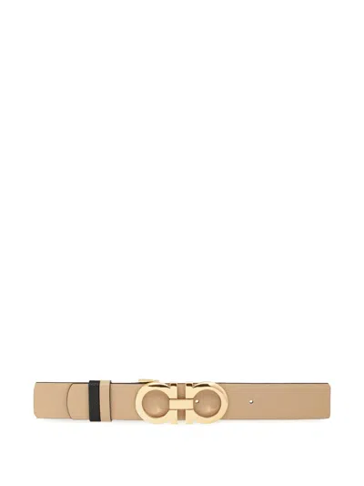 FERRAGAMO ADJUSTABLE REVERSIBLE GANCINI BELT