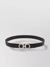 Ferragamo Adjustable Reversible Gancini Smooth Finish Belt