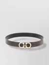 Ferragamo Adjustable Reversible Leather Belt With Gold-tone Buckle