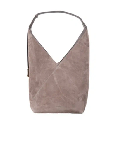 Ferragamo Adjustable Shoulder Bag In Gray