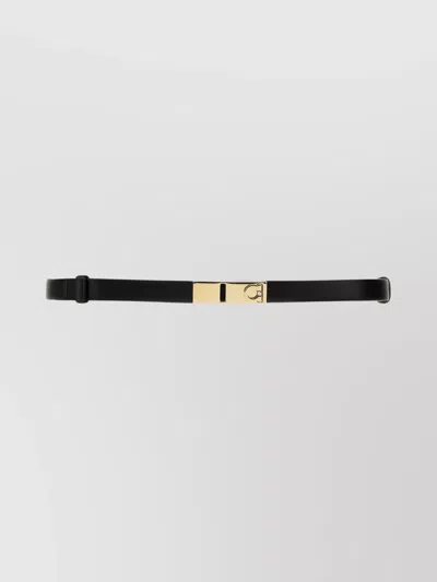 Ferragamo Adjustable Strap Donna H18 Belt In Black