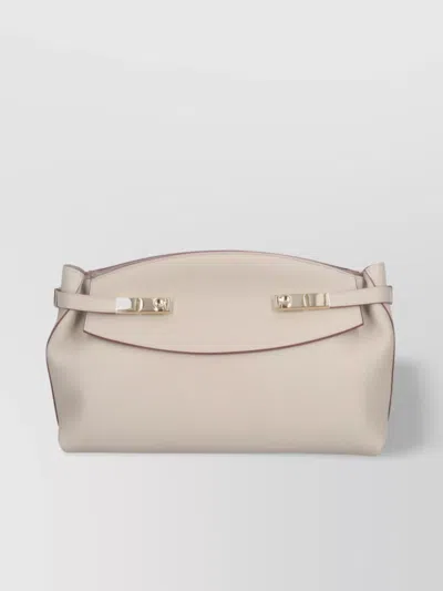 Ferragamo Adjustable Strap Shoulder Bag In Neutral