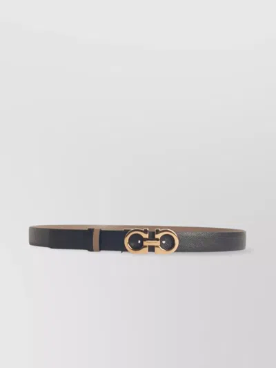 Ferragamo Adjustable Two-tone Leather Belt
