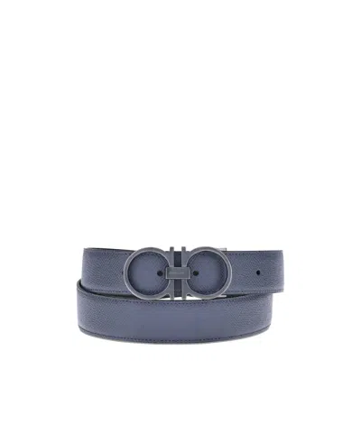 Ferragamo Adjustable Waist Belt In Blue