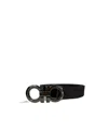 Ferragamo Adjustable Waist Belt In Black