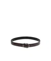 Ferragamo Adjustable Waist Belt In Black